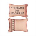 Manual Woodworkers & Weavers Manual Woodworkers and Weavers SHXMSD Dog To The Rescue My Shelter Dog Rescued Me Printed Pillow Reversible Pillow Printed Fabric 13 X 18 in. SHXMSD